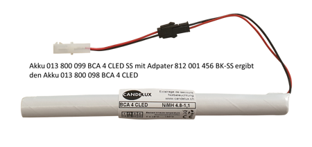 Accu BCA 4 CLED S, BCA 4 ELED S NiMH bis 2021