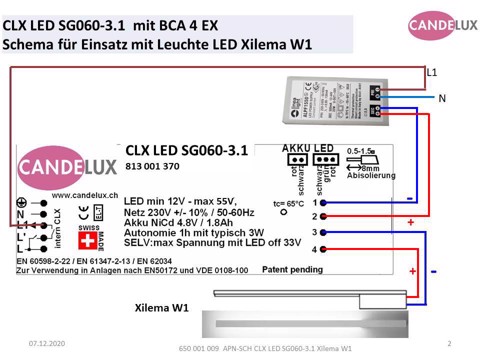 Applikationsnotiz APN-SCH CLX LED SG060-3.1 Xilema W1
