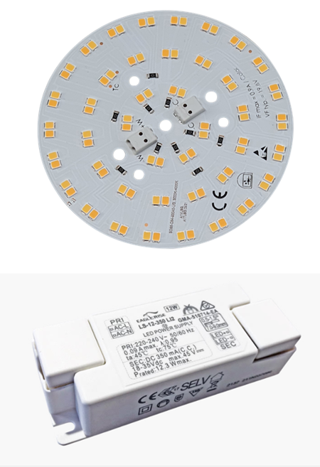 Lösung massgeschneidert NLS LED-CLX Set 86 Round Star-42 LED 1080lm Dualcolor 3000K,4000K, 350mA fix